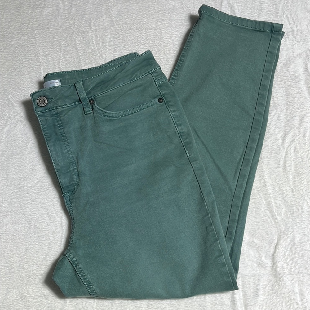 LC Lauren Conrad Teal Slim Ankle Jeans